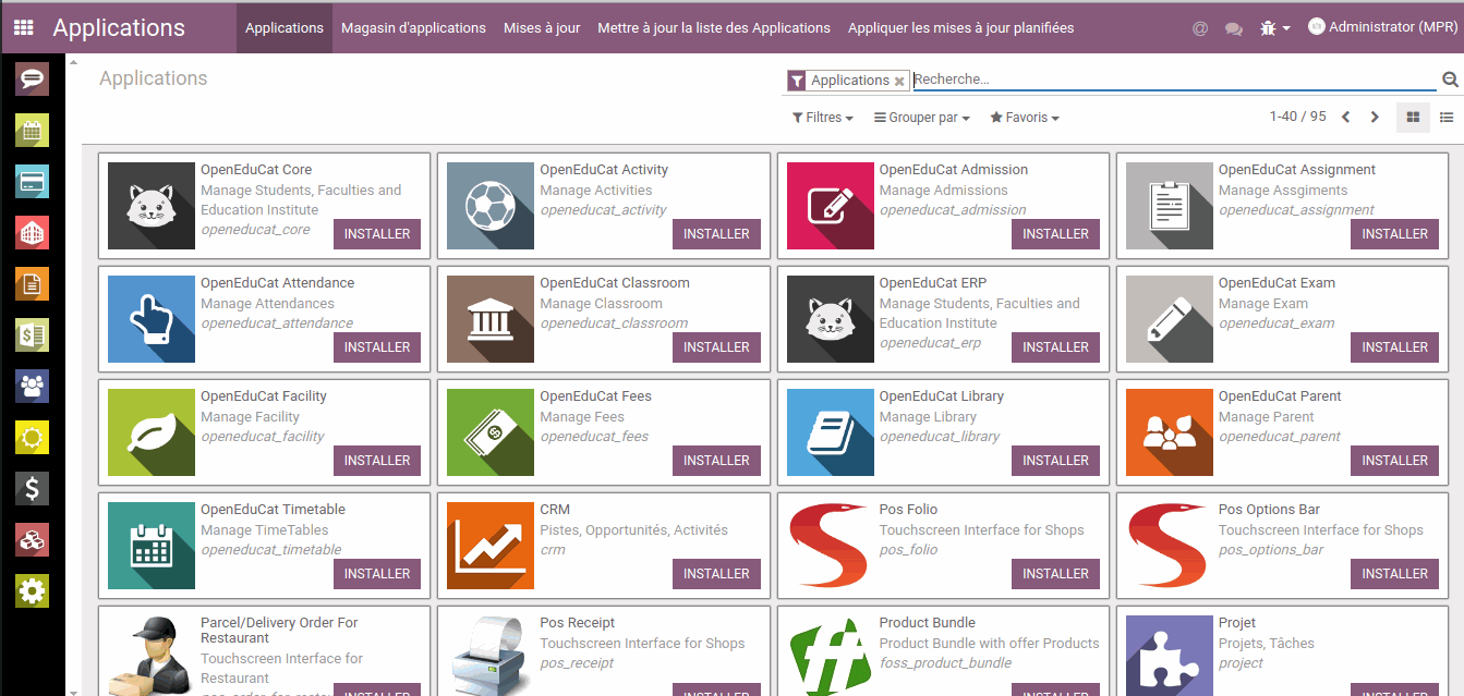 Odoo image et bloc de texte